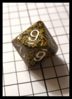 Dice : Dice - 10D - Chessex Yellow with Black Speckle and White Numerals - Ebay June 2010